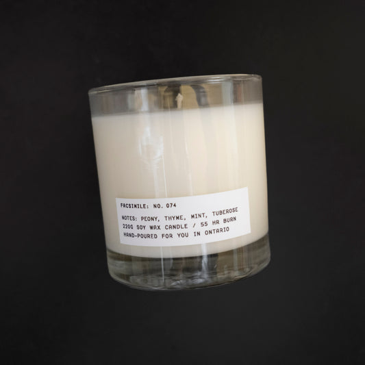 No. 074: Peony, Thyme, Mint, Tuberose