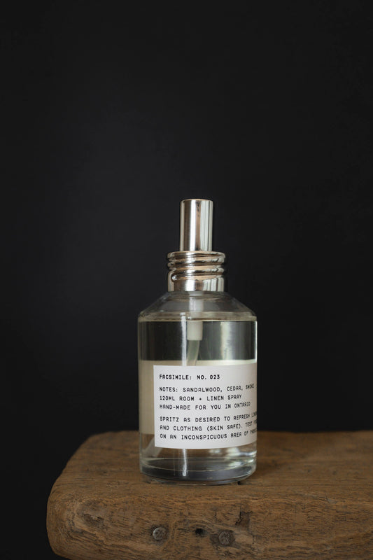 No. 023: Sandalwood, Cedar, Smoke [Room + Linen Spray]